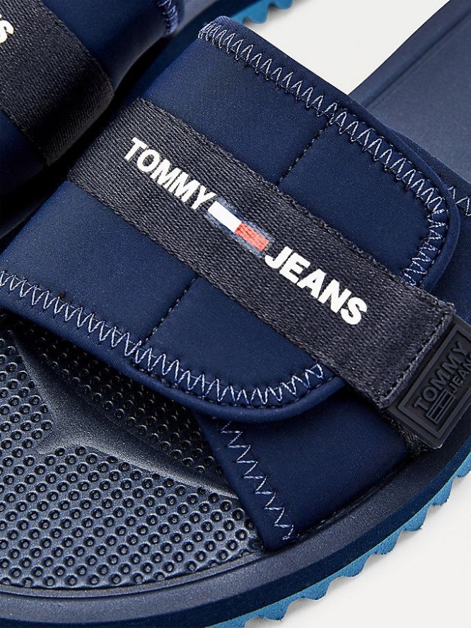 Tommy Hilfiger Slip-On Sandalen Herren Hellnavy | AT952CJGP