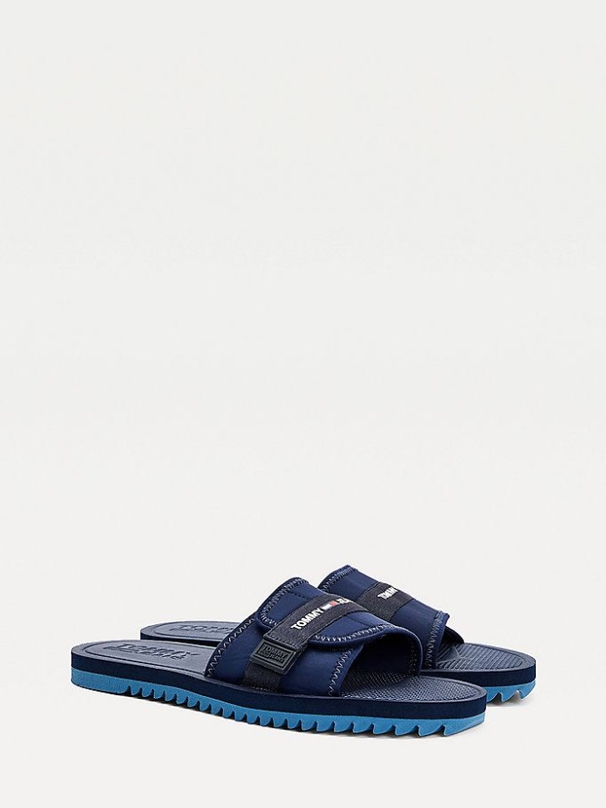 Tommy Hilfiger Slip-On Sandalen Herren Hellnavy | AT952CJGP