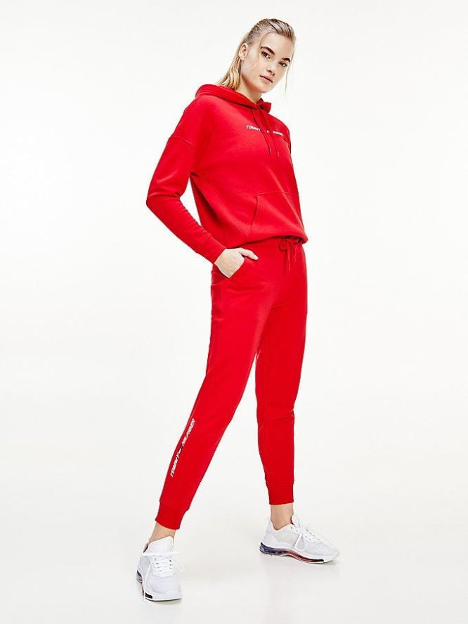 Tommy Hilfiger Sport Bio TH Cool Jogginghose Damen Rot | AT249DCVI