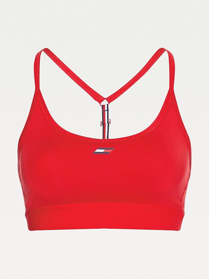 Tommy Hilfiger Sport Laufschuhe Low Support Racer Bra Unterwäsche Damen Rot | AT356YDJA