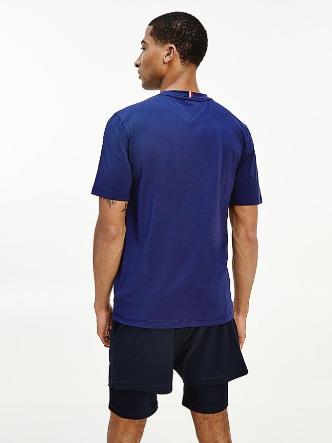 Tommy Hilfiger Sport TH Cool Colour-Blocked T-shirts Herren Navy | AT419ZHPB