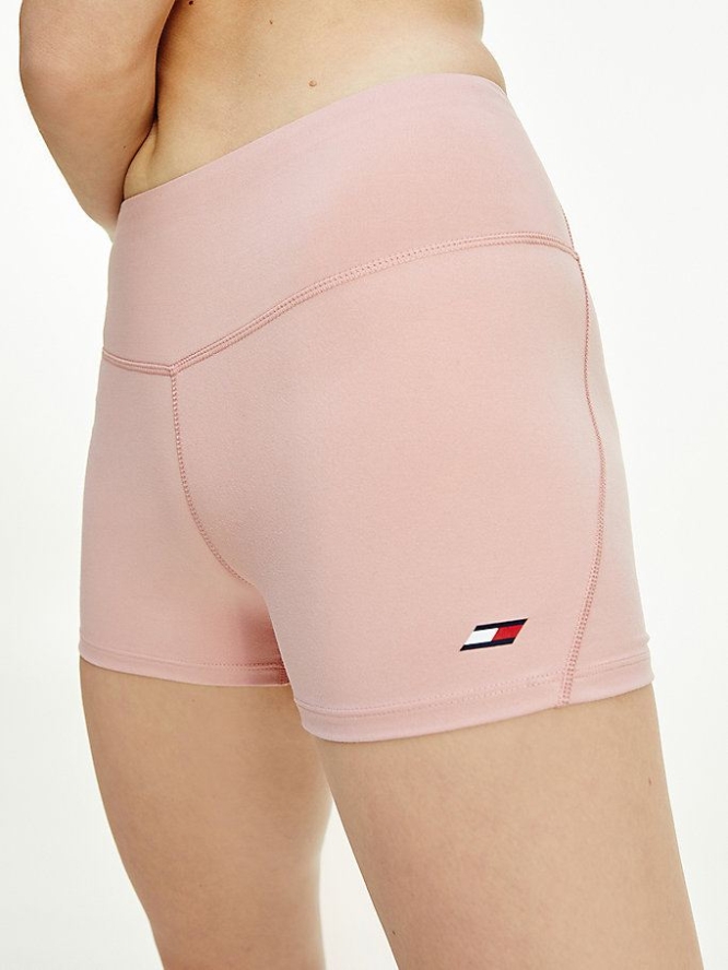 Tommy Hilfiger Sport TH Cool Fitted Kurze Hose Damen Rosa | AT524ESBL