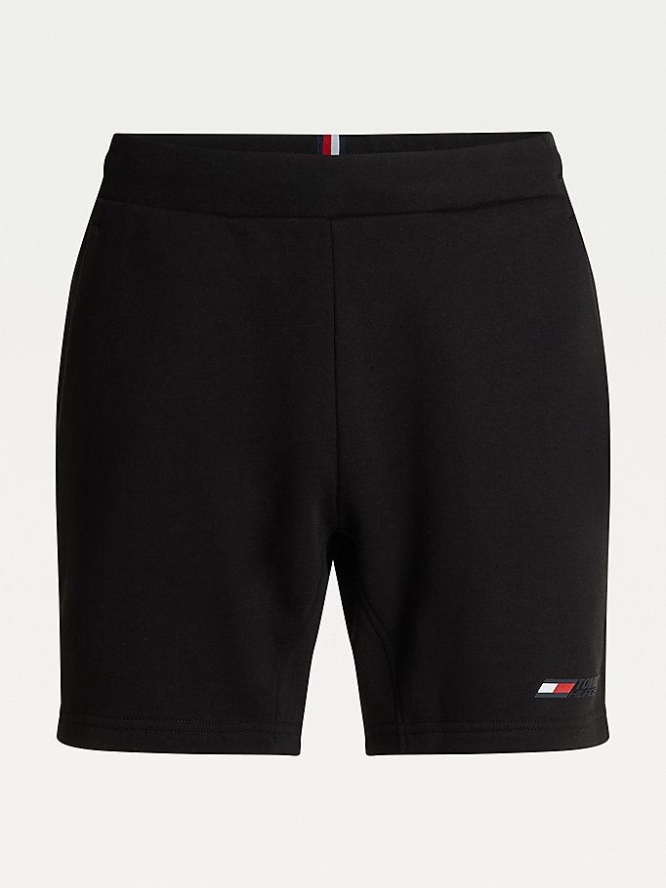 Tommy Hilfiger Sport TH Cool Flex Fleece Kurze Hose Herren Schwarz | AT120ZUMQ