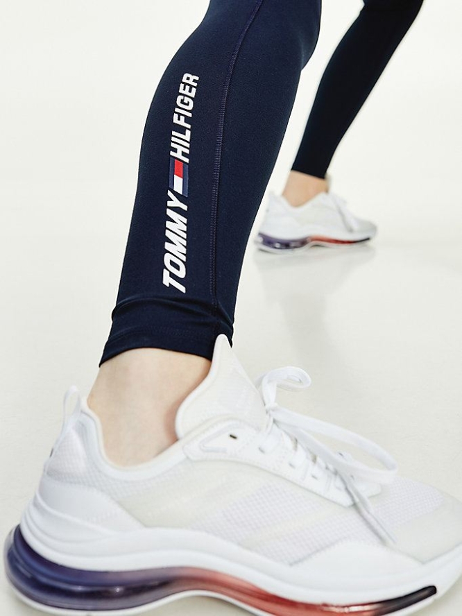 Tommy Hilfiger Sport TH Cool Full Length Leggings Damen Dunkelblau | AT582JFZA