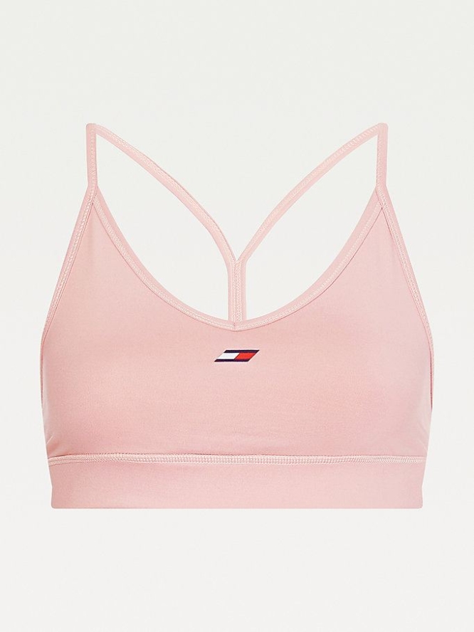 Tommy Hilfiger Sport TH Cool Low Support Bra Unterwäsche Damen Rosa | AT543SCPN