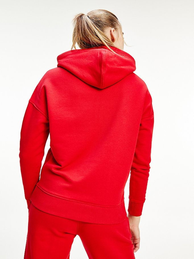 Tommy Hilfiger Sport TH Cool Relaxed Fit Hoodie Damen Rot | AT920JCPH