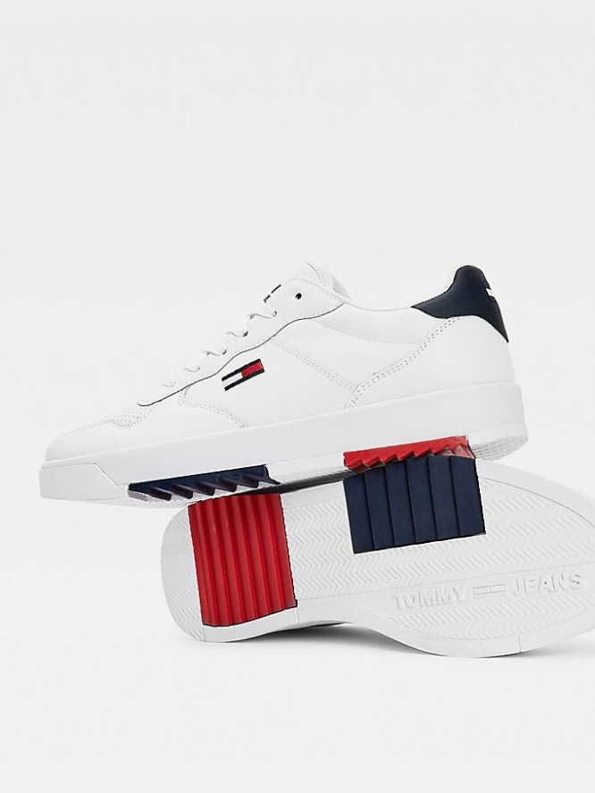 Tommy Hilfiger Stollen Cupsole Sneakers Herren Weiß | AT105FODL