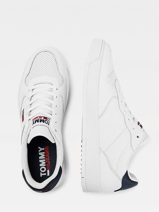 Tommy Hilfiger Stollen Cupsole Sneakers Herren Weiß | AT105FODL