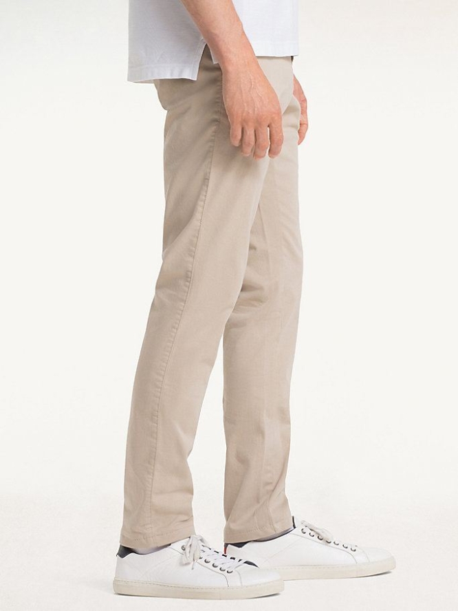 Tommy Hilfiger Stretch Baumwoll Chino-hosen Herren Khaki | AT297EUGV