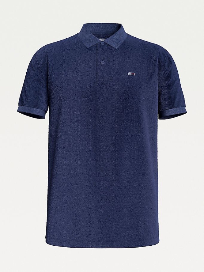 Tommy Hilfiger Stretch Organic Baumwoll Slim Polo Shirts Herren Hellnavy | AT069CMHY