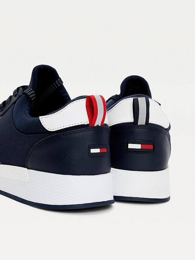 Tommy Hilfiger Stretch Spitze-Up Sneakers Herren Hellnavy | AT192HPLX