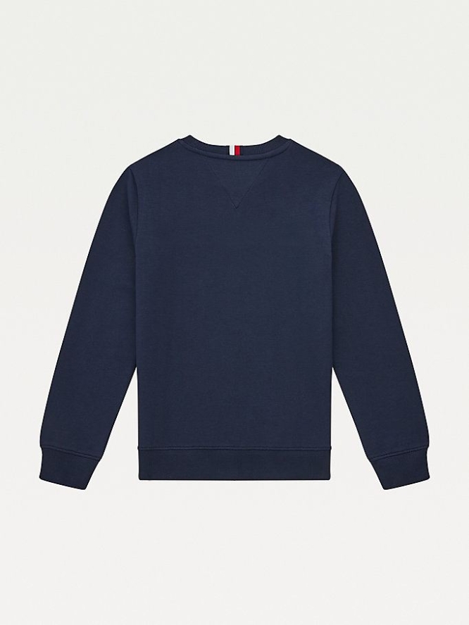 Tommy Hilfiger TH Cool Logo Sweatshirts Kinder Hellnavy | AT291STBL