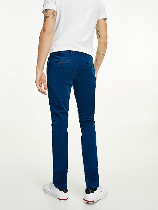 Tommy Hilfiger TH Flex Bleecker Chino-hosen Herren Blau | AT045UBZX