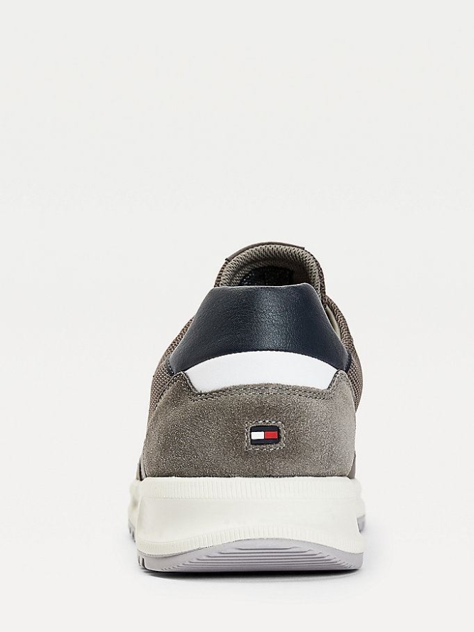 Tommy Hilfiger TH Modern Wildleder Sneakers Herren Grau | AT954XHZD