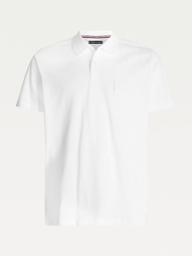 Tommy Hilfiger TH Signature Polo Shirts Herren Weiß | AT915PRJF