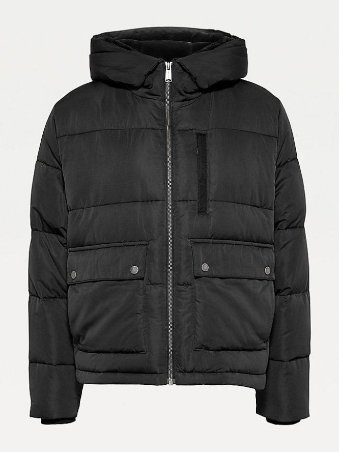 Tommy Hilfiger TJW HOODED PUFFA Jacke Damen Schwarz | AT269YEHW