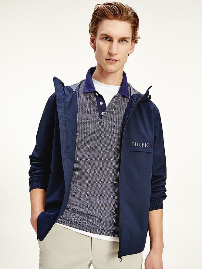 Tommy Hilfiger Technical Mit Kapuze Jacke Herren Dunkelblau | AT608OTNM