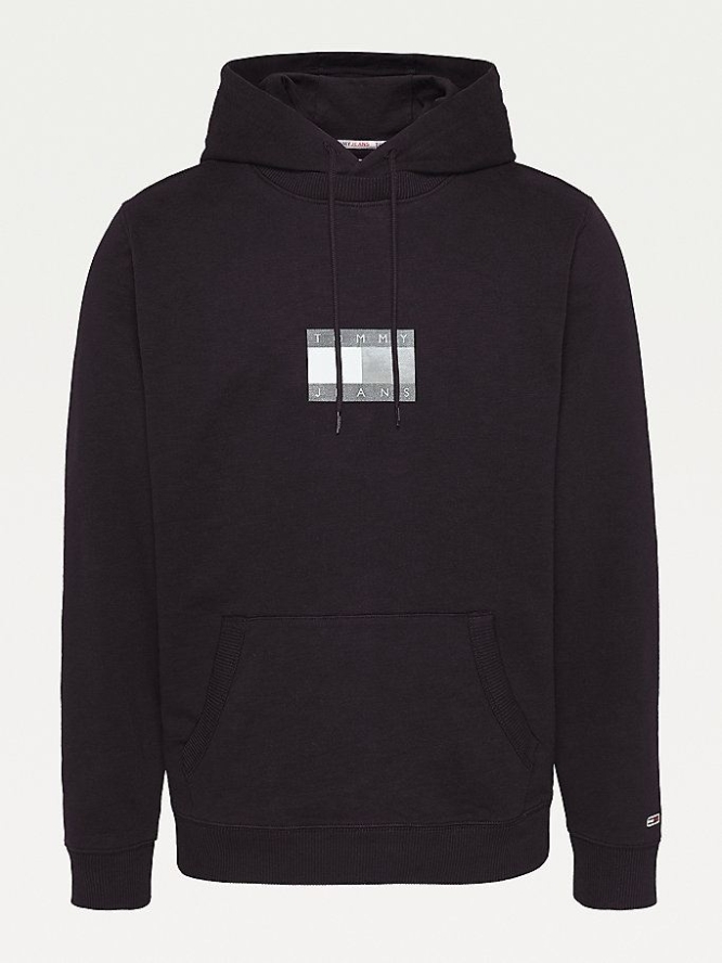 Tommy Hilfiger Tonal Logo Hoodie Herren Schwarz | AT786MZYN