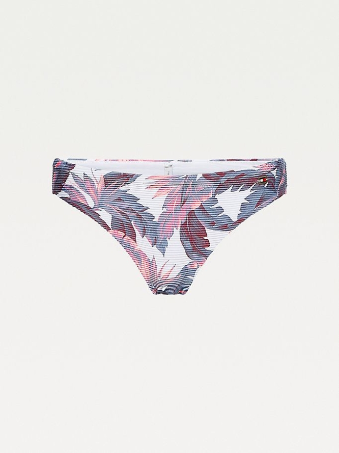 Tommy Hilfiger Tropical Print Klassische Bikini Bottoms Bademode Damen Grau | AT782YCOG