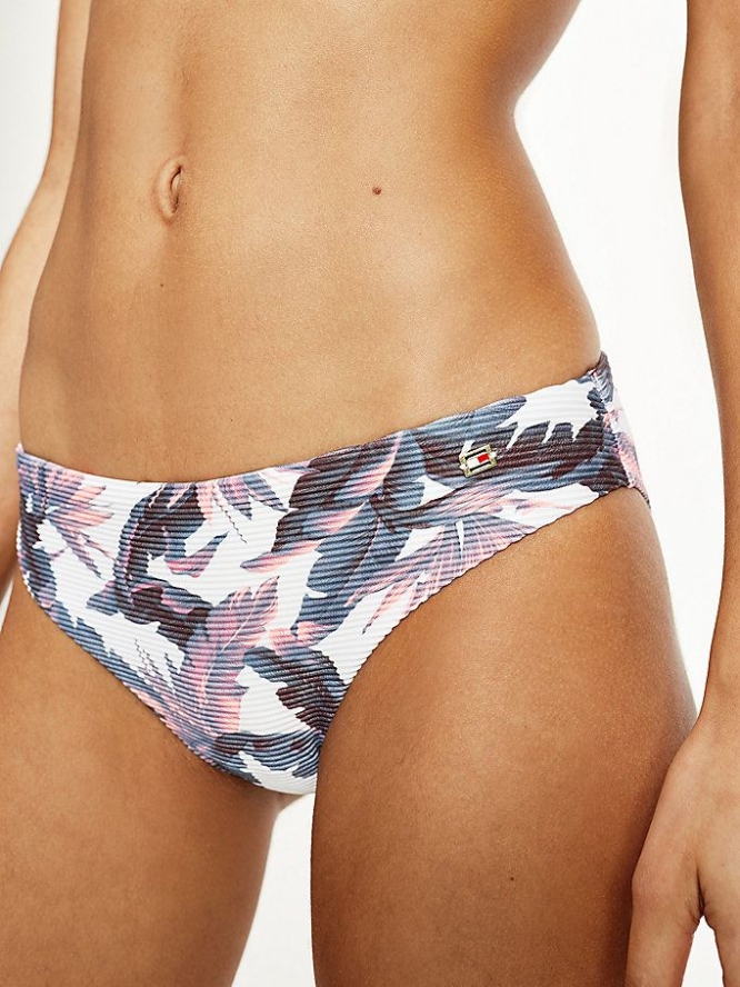 Tommy Hilfiger Tropical Print Klassische Bikini Bottoms Bademode Damen Grau | AT782YCOG