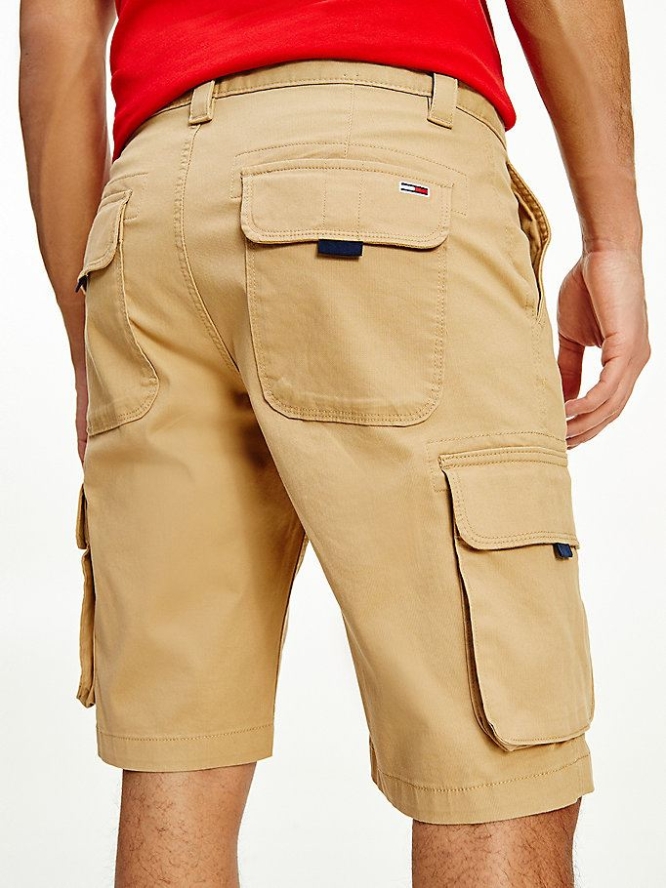 Tommy Hilfiger Washed Cargo Kurze Hose Herren Khaki | AT708AKTR