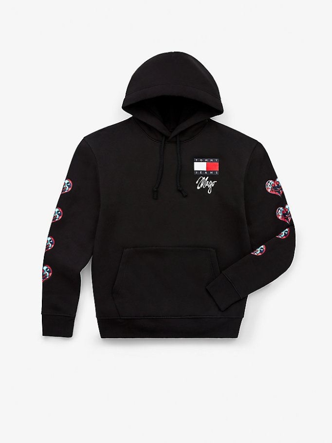 Tommy Hilfiger X Mago Hoodie Herren Schwarz | AT513VHWB