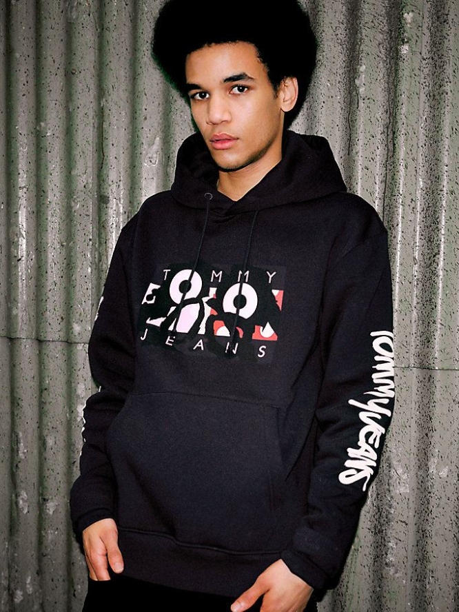 Tommy Hilfiger X Mysterious Al Hoodie Damen Dunkelblau | AT714WVAS