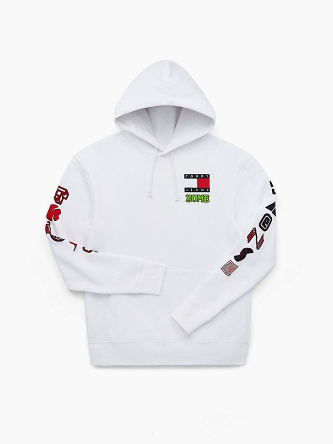 Tommy Hilfiger X Zome Studio Hoodie Damen Weiß | AT574JOCF