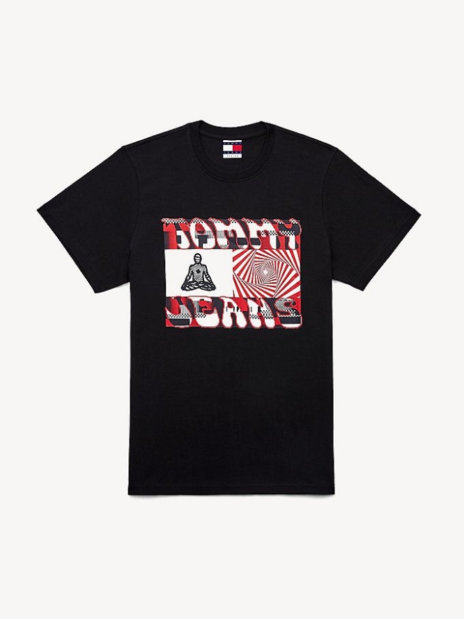 Tommy Hilfiger X Zome Studio T-shirts Herren Schwarz | AT049EOWV